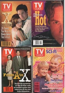 TV GUIDE Lot of 4 "X-Files" Issues - David Duchovny, Insider's Guide* Free S&H - Picture 1 of 2