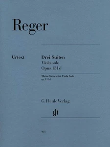 Max Reger Three Suites for Viola Solo Op 131d Sheet Music Viola Solo 051480468 - Picture 1 of 1