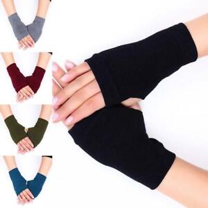 1Pair Women knit Fingerless Warm Winter Gloves Hand Wrist Warmer Gloves