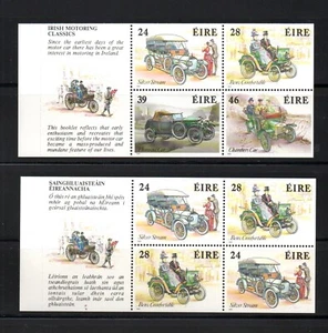 Irlanda 1989 conjunto sellos coches/veteranos (Michel H.Blatt 13/14) bonito MNH - Imagen 1 de 1