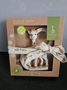 Vulli Sophie The Giraffe so Pure Teething Ring Teether Brand New