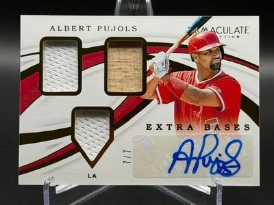 Albert Pujols (AU/MEM) 2019 Coleção Imaculada #EB-AP ~ JOGO RELÍQUIA USADA 7/7 - Imagem 1 de 4