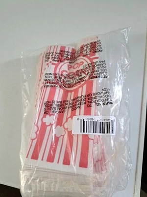 Lote de 3 bolsas de palomitas de maíz, bolsas de palomitas de papel de 1 oz porciones individuales 100 cada bolsa Foto 1 de 2