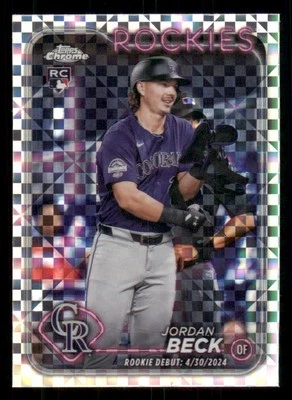 2024 Topps Chrome Update X-Fractors #USC133 Jordan Beck - Image 1 of 2