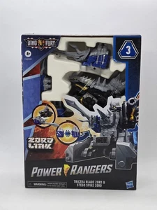 Hasbro Power Rangers Dino Fury Zord Link Tricera Blade Zord Stego Spike Zord nuovo - Foto 1 di 15