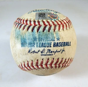 2022 Cinc Reds Marlins Game Used Baseball Braxton Garrett Jonathan India Foul - Picture 1 of 4