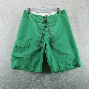 VTG Billabong Swim Trunks Mens 32 Green 11" Board Short Surfer Y2K Drawstring - Picture 1 of 13