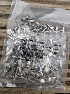 Shelf supports.kitchen cabinet.quality metal.strong.New x 100 - Picture 1 of 3