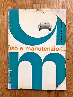 INNOCENTI 950 – Manuale “Uso e Manutenzione” – Edizione originale - maggio 1961 - Immagine 1 di 4