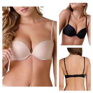 Wonderbra Full Effect Push Up Bra 8144 Womens Plunge Cleavage Bras - Picture 1 of 11