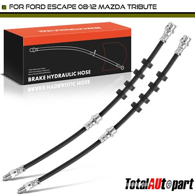 Manguera hidráulica de freno delantera 2 piezas para Ford Escape 2008-2012 Mazda Tribute Mercury Foto 1 de 4