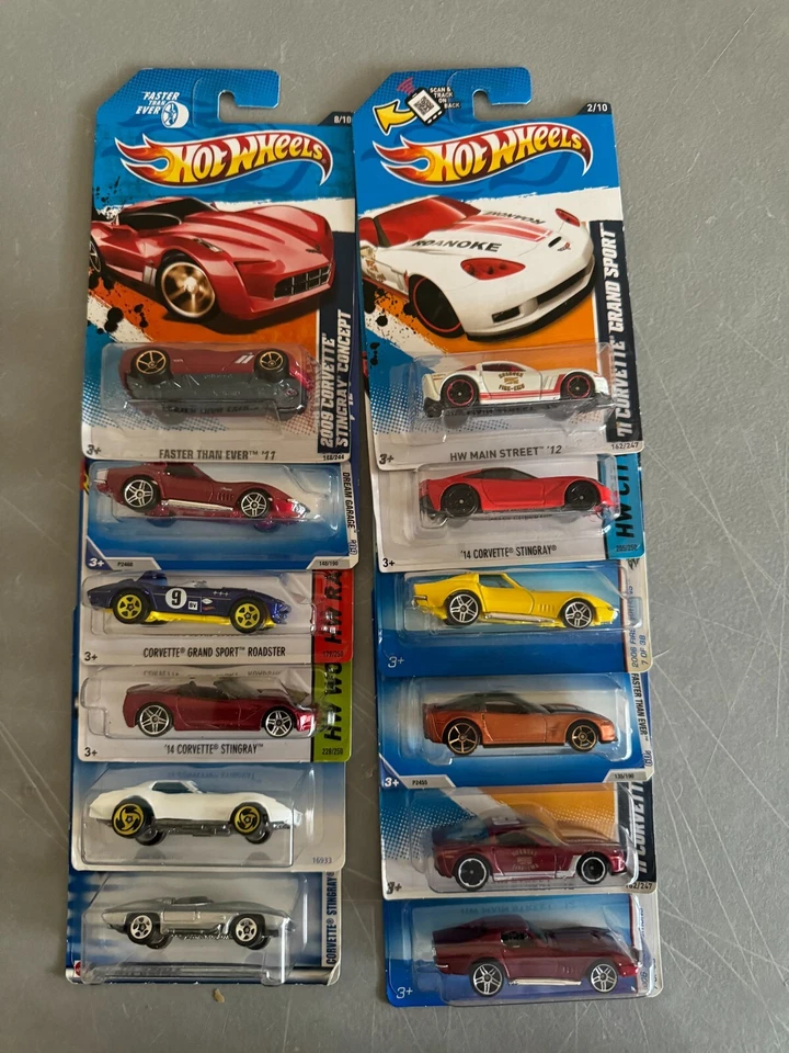 Hot Wheels Lote 12x Corvette Más Rápido Que Nunca / Dream Garage / HW City / Race F4 Foto 1 de 1
