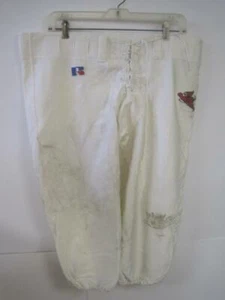 IOWA STATE CYCLONES NCAA GAME WORN WHITE FOOTBALL RUSSELL HOSE AUTHENTIC GR. 56 - Bild 1 von 8