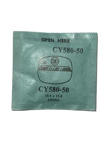 Vintage G-S Acrylic Watch Crystal Swiss 19.5 x 15.8mm CY580-50 - Picture 1 of 2