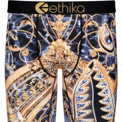ETHIKA HOMBRE ROPA INTERIOR BÁSICA BOXER PUERTAS DORADAS NEGRO Foto 1 de 3