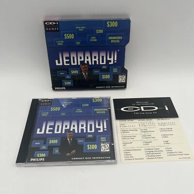 Jeopardy! (Phillips CD-i) CDI Quiz Gameshow Alex Trebek CIB w SlipCover - Image 1 of 4