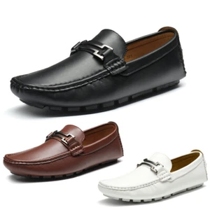 Men's Penny Loafers Moccasins Shoes Lightweight Slip-on Casual Comfort Shoes US - Picture 1 of 16
