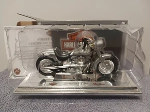 Maisto 1999 Harley-Davidson Street Stalker Die Cast Maßstab 1:18 Original Pkg - Bild 1 von 2