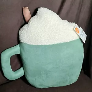 Tasse Schaumig Heiß Kakao Cappuccino Weich Plüsch Akzent Kissen Saisonal Herbst Herbst - Bild 1 von 7