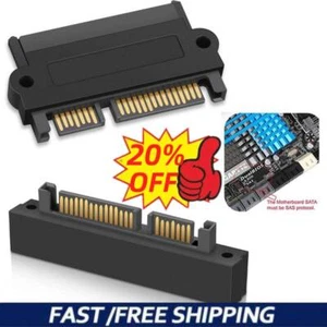 SFF-8482 SAS To SATA 22 Pin Angle 180 DegreeHard Disk Converter Adapter HOT - Bild 1 von 10