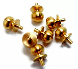 Dolls House Door Knobs Solid Brass 1:12 Miniature Handle 4, 6, 10, 12, 24 Handle - Picture 1 of 12