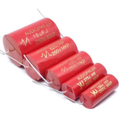 Tweeter Altoparlante Crossover Condensatori Non Polarizzati 250V 1/2.2/3.3uF a 47uF 5% - Immagine 1 di 3