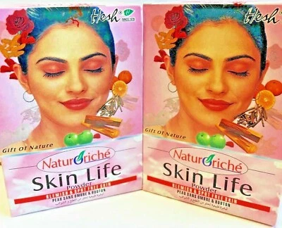 Polvo Hesh Skin Life - 100 g X 2 paquetes - piel libre de manchas y manchas EE. UU. Foto 1 de 4