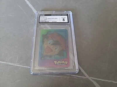 Pokemon 2004 Ash Ketchum Pokemon Adv. Action Cards Panini Italian Print CGC 8 - Bild 1 von 3