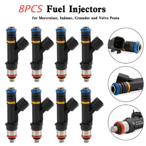 8PCS 0280158165 Fuel Injectors 0280158081 879312003 For Mercruiser Volvo Penta T - Bild 1 von 12