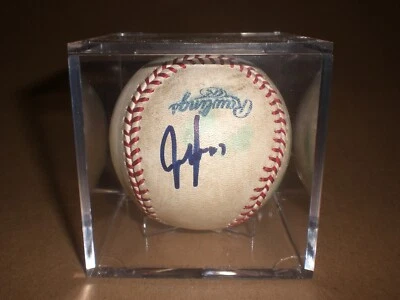 Jeff Francouer Signed Baseball OMLB Braves Padres Mets Giants Royals Frenchy - Image 1 of 4