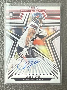 Cade Stover Autographed RC #D/349 Card Rookies And Stars 117 Rookie 2024 Auto - Picture 1 of 2