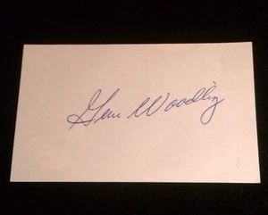 GENE WOODLING Autographed Signed AUTO INDEX CARD 3X5 SGC AUTHENTIC D. 2001 YANKS - Picture 1 of 2