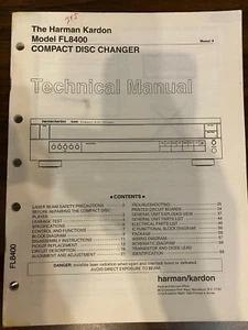 HARMAN KARDON FL8400 FL8400 Service Manual *ORIGINAL* BOOK OR PDF-FREE SHIP - Picture 1 of 1