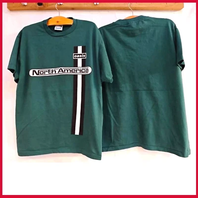 Vintage Oasis USA North America Tour World 1998 Band Reprint T shirt - Image 1 of 4