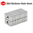 Wholesale Super Strong Block Magnets 20x10x4mm Hole 4mm Rare Earth Neodymium N50