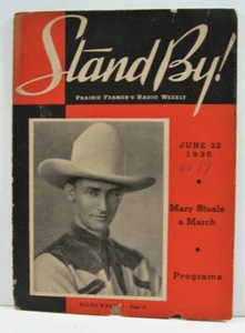 1935 Stand By Magazine Allen Massey Cover WLS Radio Prairie Farmer Chicago - Picture 1 of 2