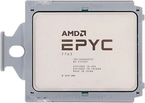 AMD EPYC 7763 64 core 128 threads 2.45GHz 280W 2.45GHz 256MB - Bild 1 von 3