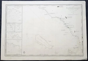1837 Depot De Marine Large Antique Map Sea Chart of Aceh, Sumatra, Indonesia - Picture 1 of 4