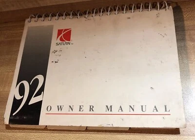 SATURN 1992 SL1 SL2 SL SC OWNER Manual OEM Owners - Image 1 of 4
