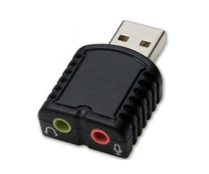SYBA SD-CM-UAUD USB Stereo Audio Adapter Headset 3.5mm Windows PC RoHS