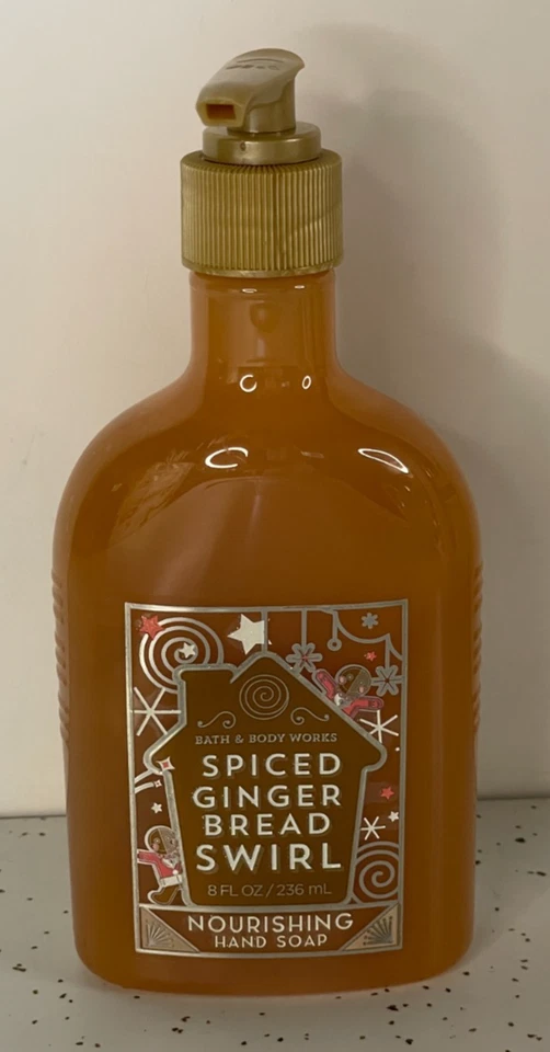5 Bath & Body Works Spiced Gingerbread Swirl Nourishing Hand Soap 8oz