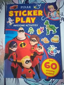 PIXAR STICKER PLAY AWESOME ACTIVITIES BOOK - Picture 1 of 2