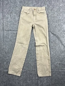 Wrangler Herren hellbraun Cowboy Fit gerades Bein Jeans Arbeitskleidung/Outdoor Größe 27x32 - Bild 1 von 10