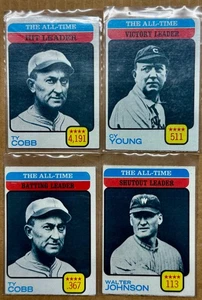 O-PEE-CHEE All Time Leader Baseballkarte MLB COBB (2) CY YOUNG WALTER JOHNSON - Bild 1 von 1