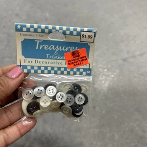 Vintage Westwater Enterprises Treasures & Trinkets Button Pack - Picture 1 of 2