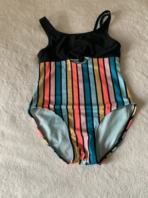 Art Class Swimsuit Girl’s Size Large (10/12) Striped One Piece - Image 1 of 4