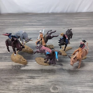Rodeo Bull Riding Toys PBR NFR Bull Riders Mixed Lot Of Figures See Photos  - Picture 1 of 16