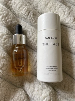 Tan-Luxe THE FACE Ligero/Mediano ILUMINADOR AUTOBRONCEADOR GOTAS 10 ml 0,33 fl. oz Nuevo Foto 1 de 2