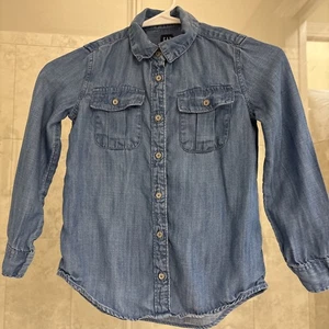 Gap Denim Shirt Girls Size Small - Picture 1 of 4