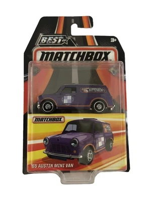 Lot Is For (1) Mattel Best Of Matchbox 1:64 Scale 1965 Austin Mini Van purple - Image 1 of 4
